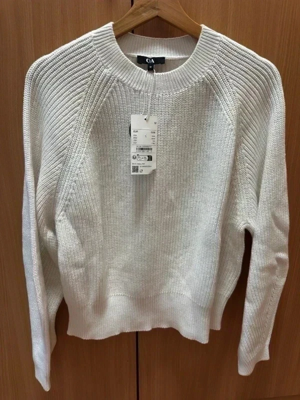 Jersey de punto C&A Blanco Roto - Nuevo con etiqueta - Talla M